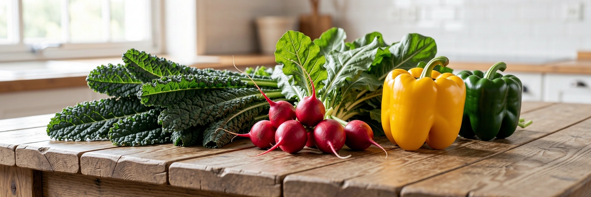 Ingrediente naturale și proaspete pe o masă de lemn